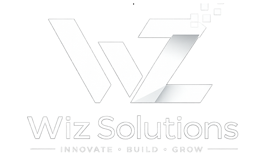 Wiz Solutions White Logo